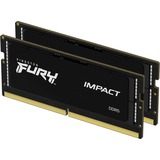 Kingston FURY 32 GB DDR5-5600 (2x 16 GB) Kit laptopgeheugen Zwart, KF556S40IBK2-32, Impact