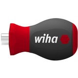 Wiha Schroevendraaier met bithouder magnetisch Zwart/rood, Stubby, 1/4"