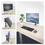 ACT Connectivity Essentials monitorarm 34" Zwart