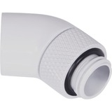 Alphacool Hoekadapter 45° draaibaar G1/4 ET > G1/4 IT aansluiting Wit