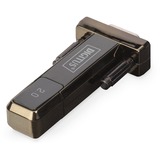 Digitus 9-pin serieel (male) naar USB-A 2.0 adapter Zwart, 0,8 meter