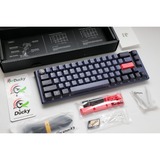 Ducky One 3 Cosmic Blue SF RGB mechanisch toetsenbord Donkerblauw, US lay-out (QWERTY), Cherry MX Red, 65%, RGB leds, Double-shot PBT, Hot-swappable, QUACK Mechanics