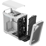 Fractal Design Torrent Compact White TG Clear midi tower behuizing Wit | 2x USB-A | 1x USB-C | Tempered Glass