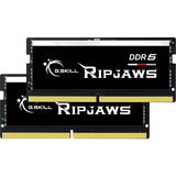 G.Skill 32 GB DDR5-5600 (2x 16 GB) Kit laptopgeheugen Zwart, F5-5600S4040A16GX2-RS, Ripjaws, XMP