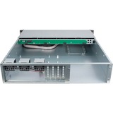 Inter-Tech IPC 2U-2404L SATA rack behuizing Zwart | 2x USB-A