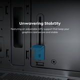 Montech X5 midi tower behuizing Zwart | 2x USB-A | 1x USB-C | Tempered Glass
