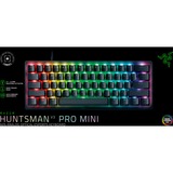 Razer Huntsman V3 Pro mini RGB mechanisch gaming toetsenbord Zwart, US lay-out (QWERTY), Razer Analog Optical Gen 2, 60%, RGB leds, PBT double-shot