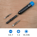 iFixit Narwhal 6-in-1 Driver bitset Zwart/blauw