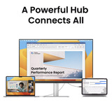 BenQ MA270UP voor MacBook 27" 4K Ultra HD monitor Zilver, 2x HDMI, 2x USB-C, 2x USB-A