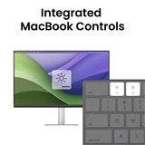BenQ MA270UP voor MacBook 27" 4K Ultra HD monitor Zilver, 2x HDMI, 2x USB-C, 2x USB-A