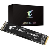 GIGABYTE AORUS Gen4, 2 TB SSD Zwart, GP-AG42TB, M.2 2280, PCIe 4.0 x4, NVMe 1.3