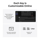 Keychron K4 Ultra 8K Wireless Custom Mechanical Keyboard Zwart, US lay-out (QWERTY), Keychron Apex Brown, 96%, RGB leds, OSA Double-shot PBT, USB-C | 2.4 GHz | Bluetooth 5.2