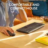 Logitech MK295 Silent Wireless Keyboard and Mouse Combo desktopset Zwart, US-International lay-out (QWERTY), 100%