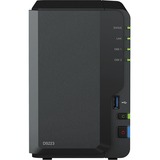Synology DiskStation DS223 incl. 2x Seagate IronWolf 4 TB harde schijf nas Zwart, 3x USB-A 3.2 (10 Gbit/s)