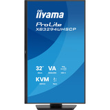 iiyama ProLite XB3294UHSCP-B1 31.5" 4K UHD gaming monitor Zwart, HDMI, DisplayPort, USB-C, LAN, Audio