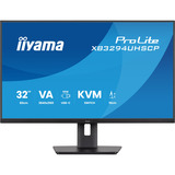 iiyama ProLite XB3294UHSCP-B1 31.5" 4K UHD monitor Zwart, 2x HDMI, DisplayPort, 2x USB-A, 2x USB-C