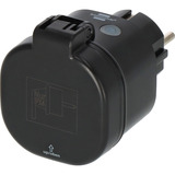 Brennenstuhl Connect Smart Plug WA 3600 XS03 voor buiten IP44 stekkerdoos Zwart, 2.4 GHz WiFi, Alexa, Google, Matter