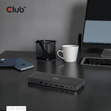 Club 3D 14-1 USB-C Quad Display Dockingstation Zwart