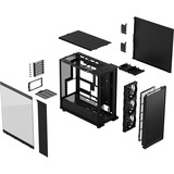 Fractal Design North XL Momentum Edition midi tower behuizing Zwart/houtkleur | 2x USB-A | 1x USB-C | Tempered Glass
