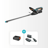 GARDENA Accuheggenschaar EasyCut 55/18V set Grijs/turquoise, 14735-20, accu en oplader inbegrepen