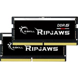 G.Skill 64 GB DDR5-5600 (2x 32 GB) Kit laptopgeheugen Zwart, F5-5600S4040A32GX2-RS, Ripjaws, XMP