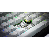 Hator Rockfall 3 TKL Wireless, gaming toetsenbord Wit, US lay-out, HATOR Aurum Orange, RGB, PBT keycaps, Hotswap, 2.4 GHz / Bluetooth / USB-C