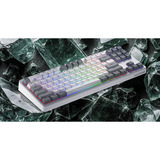 Hator Rockfall 3 TKL Wireless, gaming toetsenbord Wit, US lay-out, HATOR Aurum Orange, RGB, PBT keycaps, Hotswap, 2.4 GHz / Bluetooth / USB-C