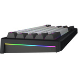 Hator Skyfall Pro Wireless RGB mechanisch gaming toetsenbord Zwart, US lay-out (QWERTY), HATOR Aurum Vanilla Silent, 65%, RGB, Double-shot PBT, Hot-swap, 2.4GHz | Bluetooth | USB-C