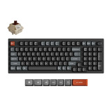 Keychron V5 Ultra 8K Wireless Custom Mechanical Keyboard Zwart, US lay-out (QWERTY), Keychron Silk POM Brown, 96%, RGB, Hot swap, 2.4 GHz | Bluetooth 5.3 | USB-C