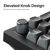 Keychron V5 Ultra 8K Wireless Custom Mechanical Keyboard Zwart, US lay-out (QWERTY), Keychron Silk POM Brown, 96%, RGB, Hot swap, 2.4 GHz | Bluetooth 5.3 | USB-C