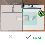 Leitz Ergo Slim Dubbele Monitorarm Zwart