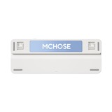 MCHOSE K99 Sky Blue Icy Creamsicle Wireless Gasket Mount Mechanical RGB toetsenbord Wit, US lay-out (QWERTY), Kailh Box Icy Creamsicle, RGB, Hot swap, Double-Shot PBT, draadloos | Bluetooth | USB-C