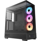 NZXT S5 RGB midi tower behuizing Zwart | 2x USB-A | 1x USB-C | RGB | Tempered Glass