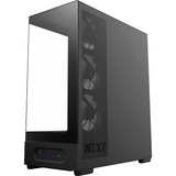 NZXT S5 RGB midi tower behuizing Zwart | 2x USB-A | 1x USB-C | RGB | Tempered Glass