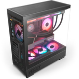 NZXT S5 RGB midi tower behuizing Zwart | 2x USB-A | 1x USB-C | RGB | Tempered Glass