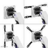 Neomounts ACE gaming DS70-256BL1 Gaming monitorarm Paars/zwart, Gasveer, Topfix, 180°-stop