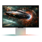 Samsung Odyssey 3D G90XF 27" 4K UHD gaming monitor Zilver, 2x HDMI, DisplayPort, 2x USB-A, USB-B, 165 Hz