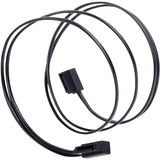 SilverStone SATA III Kabel 50cm Zwart, 6Gb/s, Low Profile Connector, CP11B-500