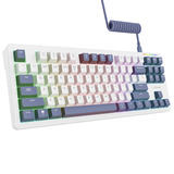 Trust GXT 872 Xyra Mechanisch TKL-gamingtoetsenbord, gaming toetsenbord Wit, US lay-out, Leobog Seiya, 80% (TKL), RGB, hot swap