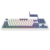 Trust GXT 872 Xyra Mechanisch TKL-gamingtoetsenbord, gaming toetsenbord Wit, US lay-out, Leobog Seiya, 80% (TKL), RGB, hot swap