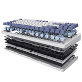 Trust GXT 872 Xyra Mechanisch TKL-gamingtoetsenbord, gaming toetsenbord Wit, US lay-out, Leobog Seiya, 80% (TKL), RGB, hot swap