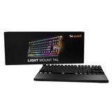 be quiet! Light Mount TKL RGB mechanisch gaming toetsenbord Zwart, US lay-out (QWERTY), be quiet! Silent V2 Black Tactile, 80% (TKL)