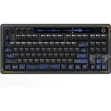 8BitDo Retro 87 Mechanical Keyboard - Mecha BREAK, gaming toetsenbord Zwart/blauw, US lay-out, Kailh Box Jellyfish Pro Glaze, TKL, ABS keycaps, Hot-swap, Bluetooth LE 5.0, Wireless 2.4GHz, USB