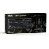 8BitDo Retro 87 Mechanical Keyboard - Mecha BREAK, gaming toetsenbord Zwart/blauw, US lay-out, Kailh Box Jellyfish Pro Glaze, TKL, ABS keycaps, Hot-swap, Bluetooth LE 5.0, Wireless 2.4GHz, USB