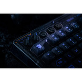 8BitDo Retro 87 Mechanical Keyboard - Mecha BREAK, gaming toetsenbord Zwart/blauw, US lay-out, Kailh Box Jellyfish Pro Glaze, TKL, ABS keycaps, Hot-swap, Bluetooth LE 5.0, Wireless 2.4GHz, USB