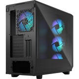 Fractal Design Meshify 2 RGB Black TG Light Tint midi tower behuizing Zwart | 3x USB-A | Window