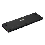 Hator Skyfall Pro Wireless RGB mechanisch gaming toetsenbord Zwart, US lay-out (QWERTY), HATOR Aurum Vanilla Silent, 100%, RGB, Double-shot PBT, Hot-swap, 2.4GHz / Bluetooth / USB-C