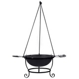 Kampvuurset houtbarbecue