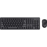 Trust Ody II Stille draadloze toetsenbord- en muisset desktopset Zwart, US lay-out (QWERTY), Membraan, 100%, 800 dpi - 1.600 dpi