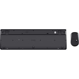 Trust Ody II Stille draadloze toetsenbord- en muisset desktopset Zwart, US lay-out (QWERTY), Membraan, 100%, 800 dpi - 1.600 dpi
